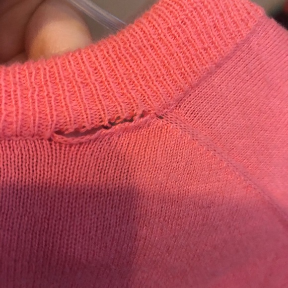 J. Crew Pink V-neck Sweater - 100% cotton - Picture 6 of 6